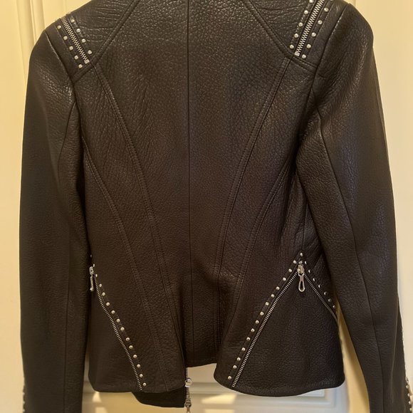 Leather Jacket with zippers - Picture 2 of 2